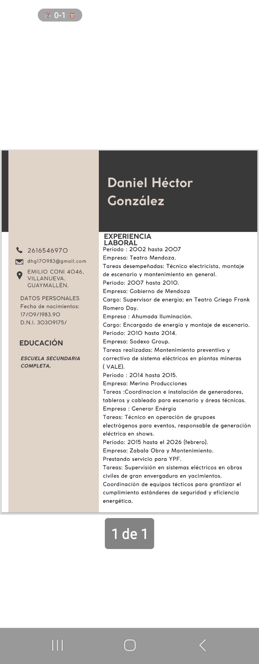 Daniel Hector Gonzalez